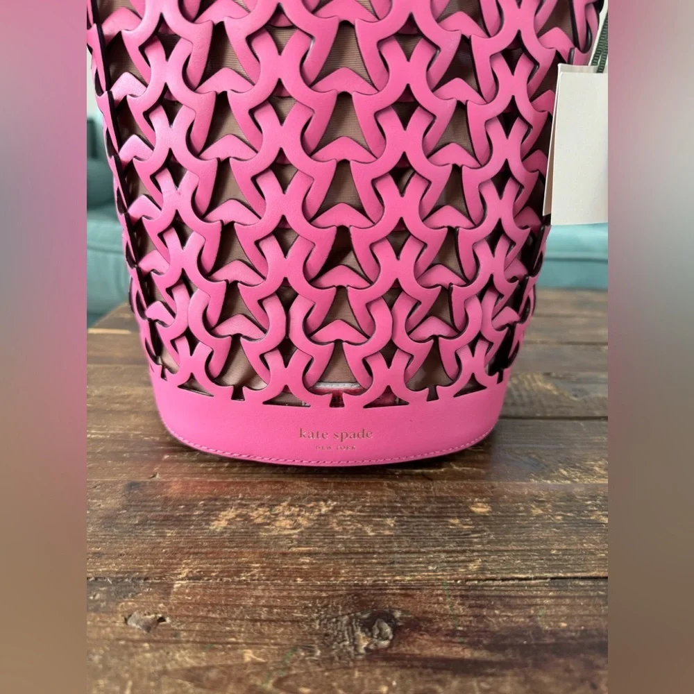 NWT Kate Spade Dorie small bucket bag in Hibiscus Tea - Picture 13 of 14